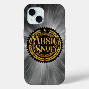 Music Snob - funny music lover iPhone 15 Case