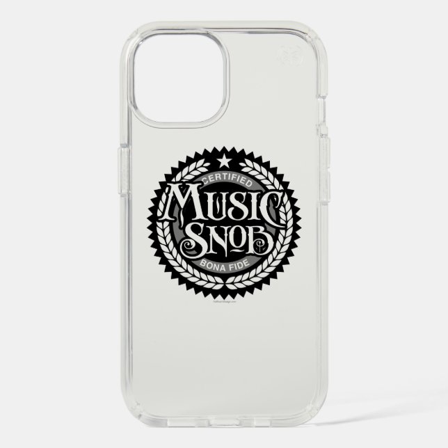 Music Snob - funny music lover Speck iPhone Case (Front)