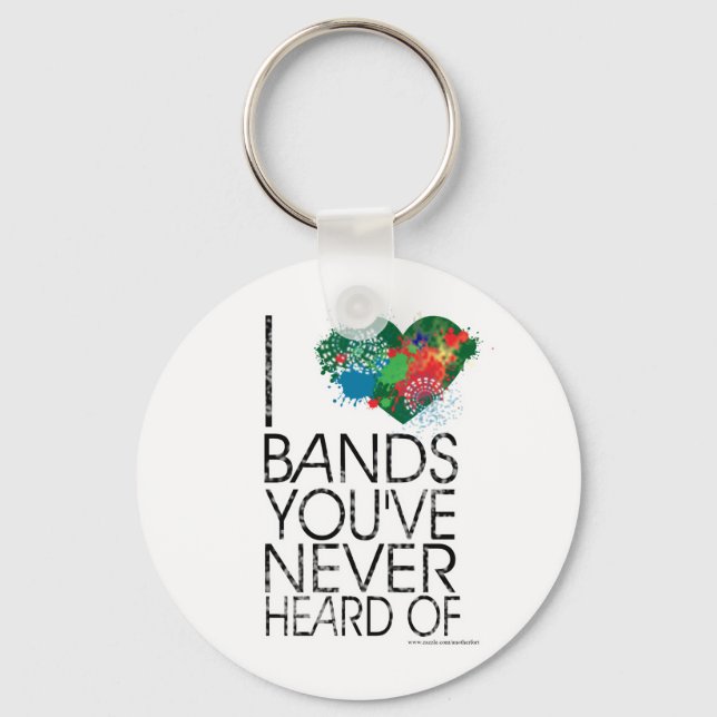 Music Snob Keychain (Front)