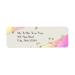 Music Song Notes Label