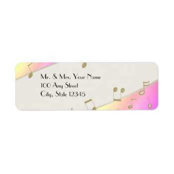 Music Song Notes Label by InBeTeen at Zazzle