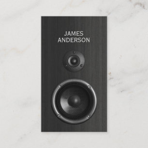 Music Speaker DJ Event Planning business cards