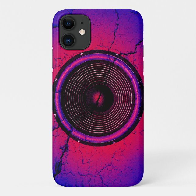 Music speaker on a cracked wall Case-Mate iPhone case (Back)