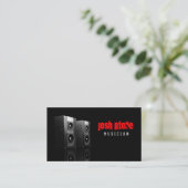 Music Speakers Business Card (Standing Front)