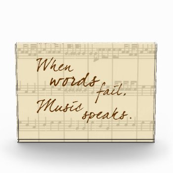Music Speaks Award by PawsitiveDesigns at Zazzle