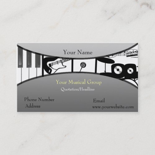 Music Speaks Business Card Template