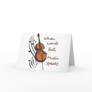 Music Speaks Card