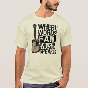 Music Speaks   Choose your background color T-Shirt