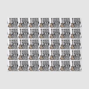 Music Speaks Choose your background color Tissue Paper