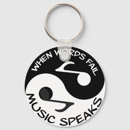 Music Speaks Keychain