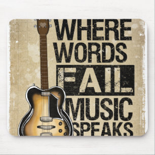 music speaks mouse pad