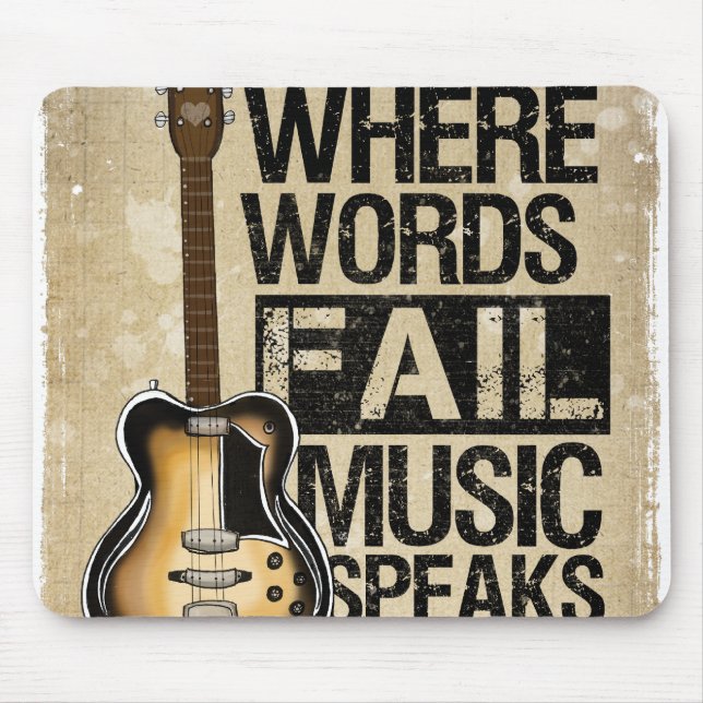 music speaks mouse pad (Front)