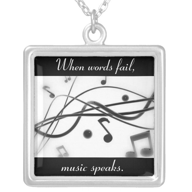 Music Speaks Necklace (Front)
