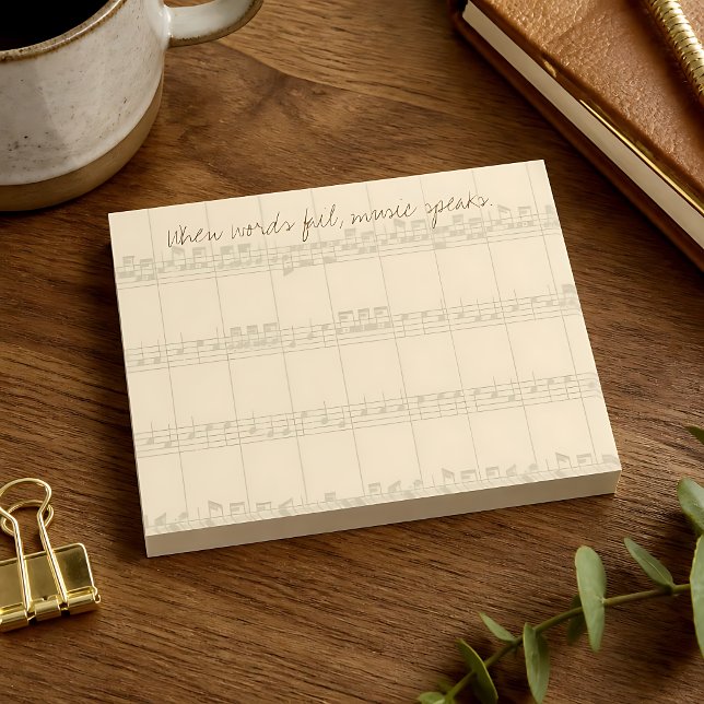 Music Speaks Post-it Notes (Creator Uploaded)