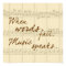 Music Speaks unframed