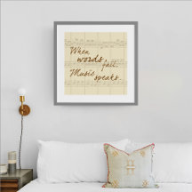 Music Speaks unframed