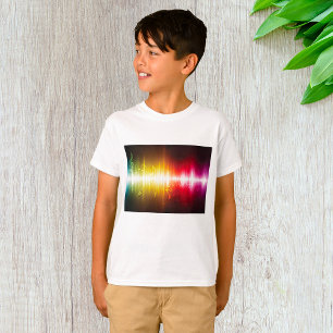 Music Spectrum Soundwave Vibrant Audio Visualizer  T-Shirt