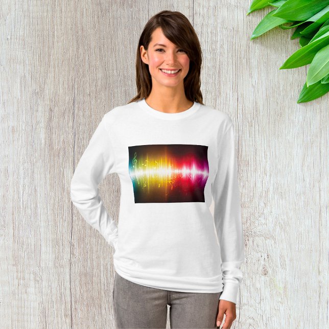 Music Spectrum Soundwave Vibrant Audio Visualizer  T-Shirt (Creator Uploaded)