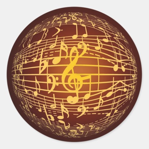music sphere stickers