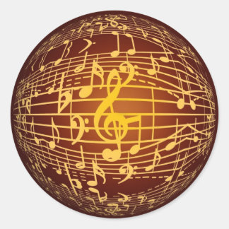 music sphere stickers