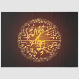 music sphere tissue paper