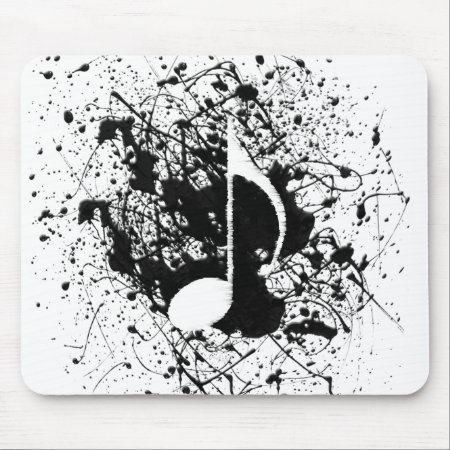 Music Splatter Mouse Pad
