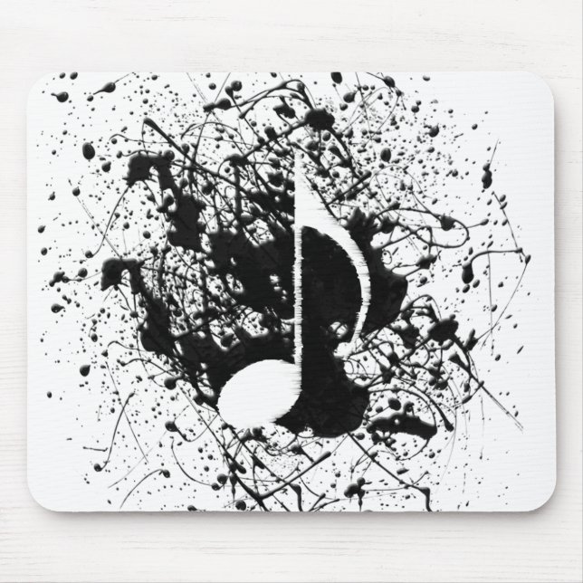 Music Splatter Mouse Pad (Front)