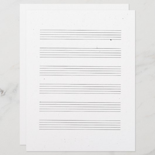 Music Staff Paper (Front/Back)