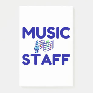 MUSIC STAFF POST-IT NOTES