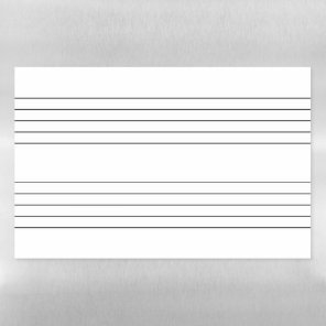 Music Staff Staves Lines System Blank Empty Magnetic Dry Erase Sheet