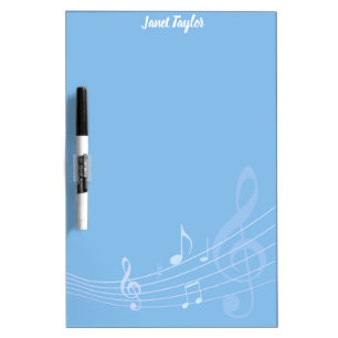 Music Staff Wave  Dry Erase Board