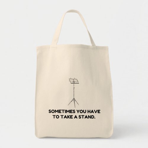 Music Stand Tote Bag
