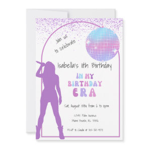 Music Star In Her Birthday Era Birthday Invitation