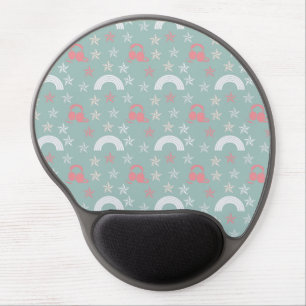 music stars sky blue gel mouse pad