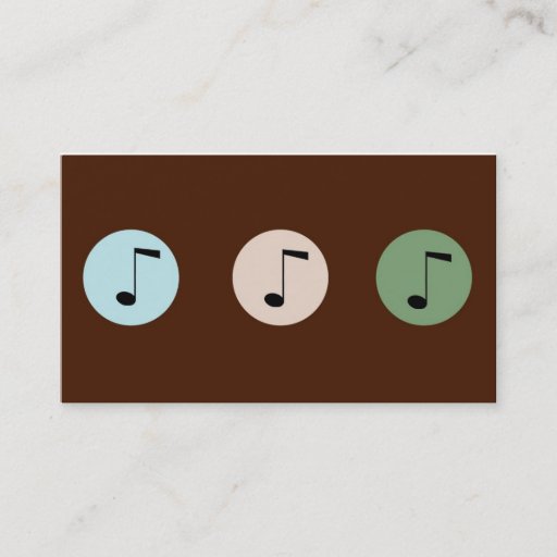 Customizable Music Store Business Card