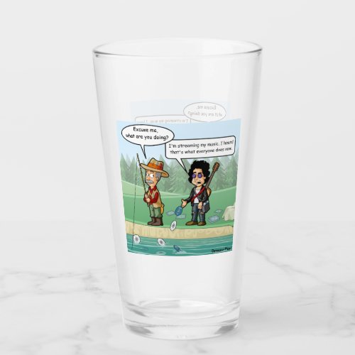 Music Streaming Funny Pun Drinking Glass