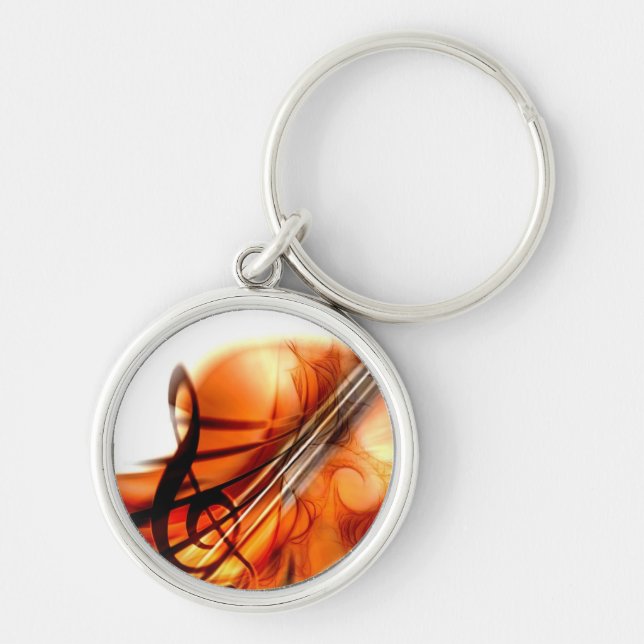 Music  Stringed Instruments Violin Destiny Dance Keychain (Front)
