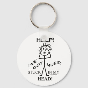 Music Stuck in My Head Keychain