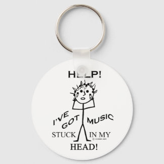 Music Stuck in My Head Keychain