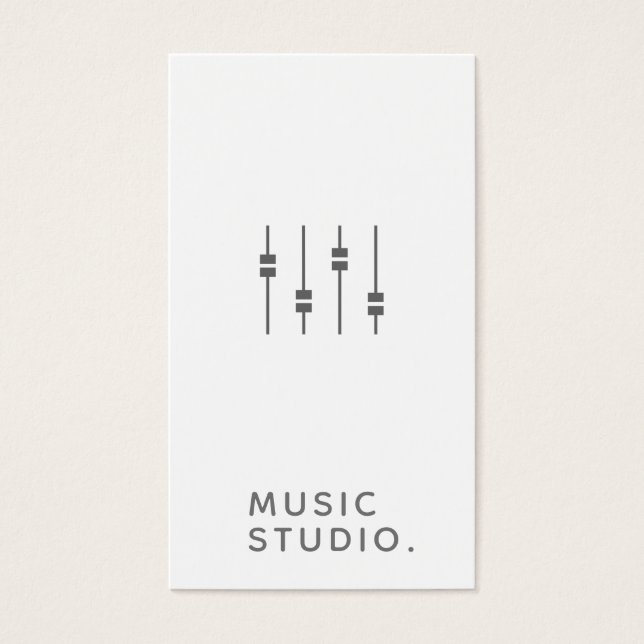 Music Studio Business Card (Front)