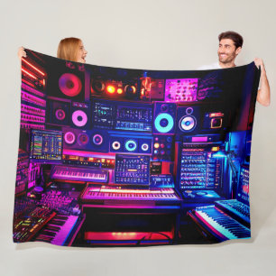 Music Studio Fleece Blanket