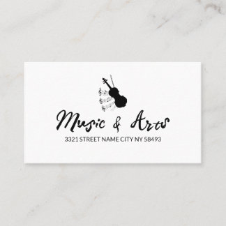 Music Studio Instructor Business Card