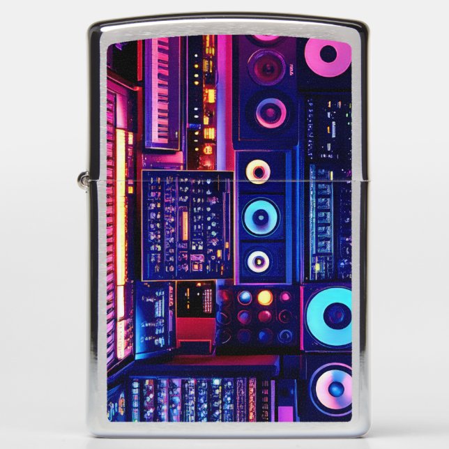 Music Studio Zippo Lighter (Front)