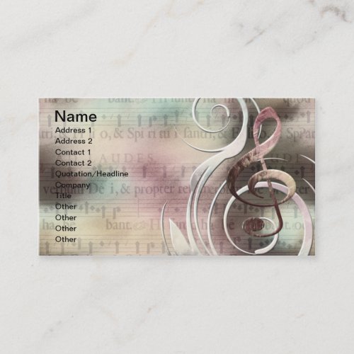 Music Swirl Business cards
