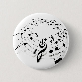 Music Swirl Pinback Button