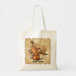 Music Swirl Violin tote bag