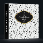 Music Symbol Pattern Modern Musical Binder<br><div class="desc">Music Symbol Pattern Modern Musical Binders.</div>