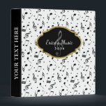 Music Symbol Pattern Modern Musical Binder<br><div class="desc">Music Symbol Pattern Modern Musical Binders.</div>