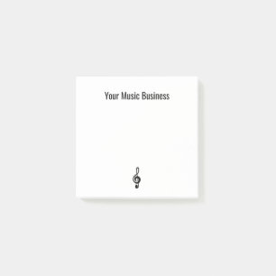 Music Symbol Simple Treble Clef Post-it Notes