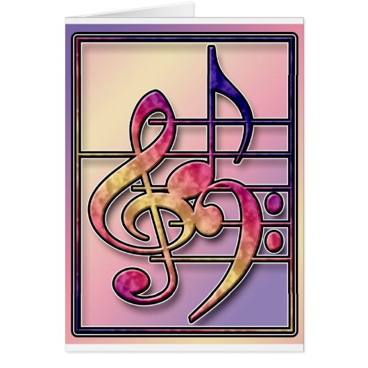 Music Symbols 2 Cards (Front)
